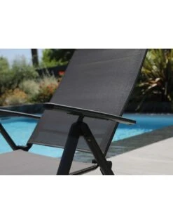 Bain De Soleil Ciro - Pliant En Aluminium Gris -Petit Coin Vert Magasin bain de soleil ciro pliant en aluminium gris 2