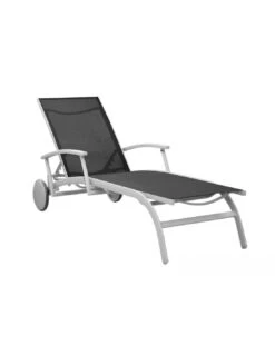 Bain De Soleil Élégance - Aluminium - Blanc / Graphite 5 Bain De Soleil Élégance - Aluminium - Blanc / Graphite -Petit Coin Vert Magasin bain de soleil elegance aluminium et toile au choix 3