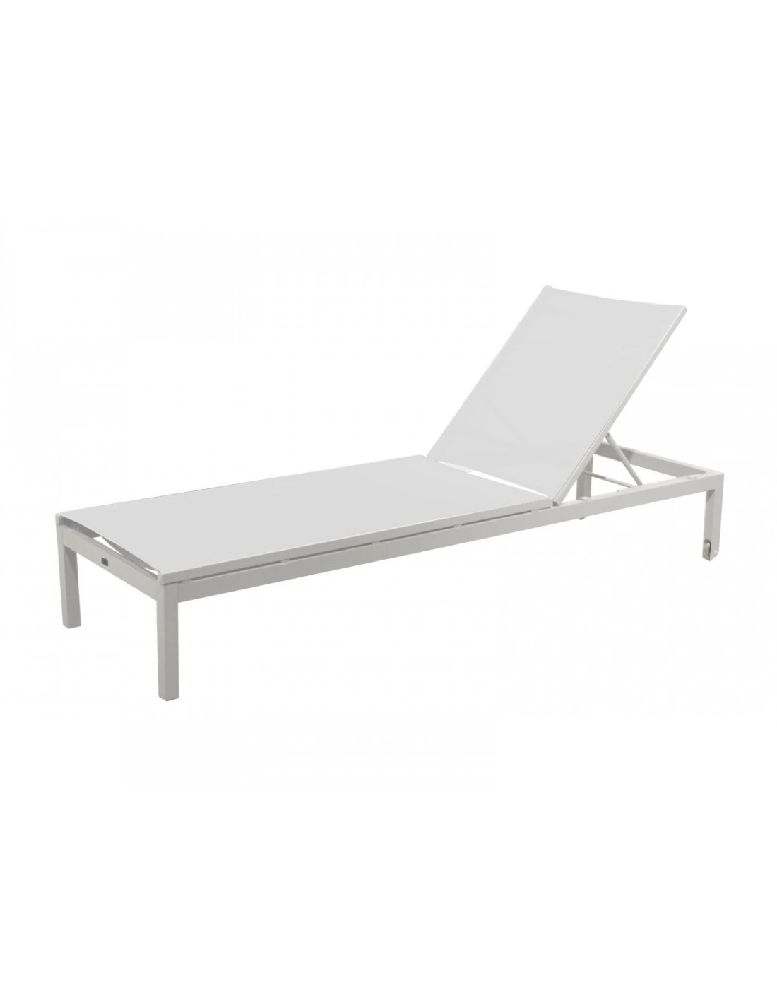 Bain De Soleil Thema Avec Roues En Aluminium 5 Positions - Blanc / Blanc 3 Bain De Soleil Thema Avec Roues En Aluminium 5 Positions - Blanc / Blanc