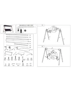 Balancelle De Jardin Cubic 3 Places En Aluminium -Petit Coin Vert Magasin balancelle de jardin cubic 3 places en aluminium 1