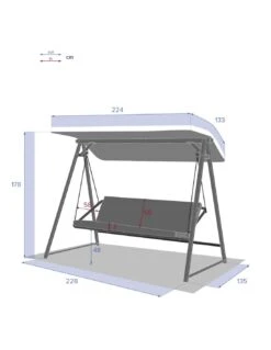 Balancelle De Jardin Soly 3 Places - Acier Effet Bois 12 Balancelle De Jardin Soly 3 Places - Acier Effet Bois -Petit Coin Vert Magasin balancelle de jardin soly 3 places acier effet bois 4