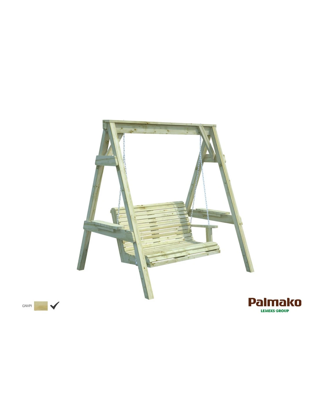 Balancelle Sigrid 193 X161 Cm En Bois Traité Autoclave 3 Balancelle Sigrid 193 X161 Cm En Bois Traité Autoclave