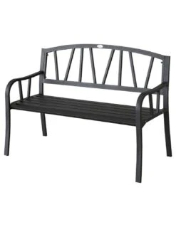 Banc De Jardin Alvernia 3 Places - Acier époxy Noir 7 Banc De Jardin Alvernia 3 Places - Acier époxy Noir -Petit Coin Vert Magasin banc de jardin alvernia 3 places acier epoxy noir 1