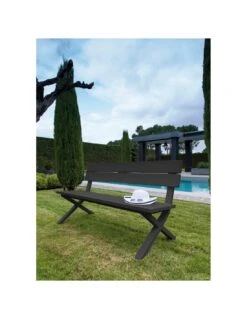 Banc De Jardin CROSSWAY - Aluminium - Graphite 8 Banc De Jardin CROSSWAY - Aluminium - Graphite -Petit Coin Vert Magasin banc de jardin crossway aluminium au choix 3
