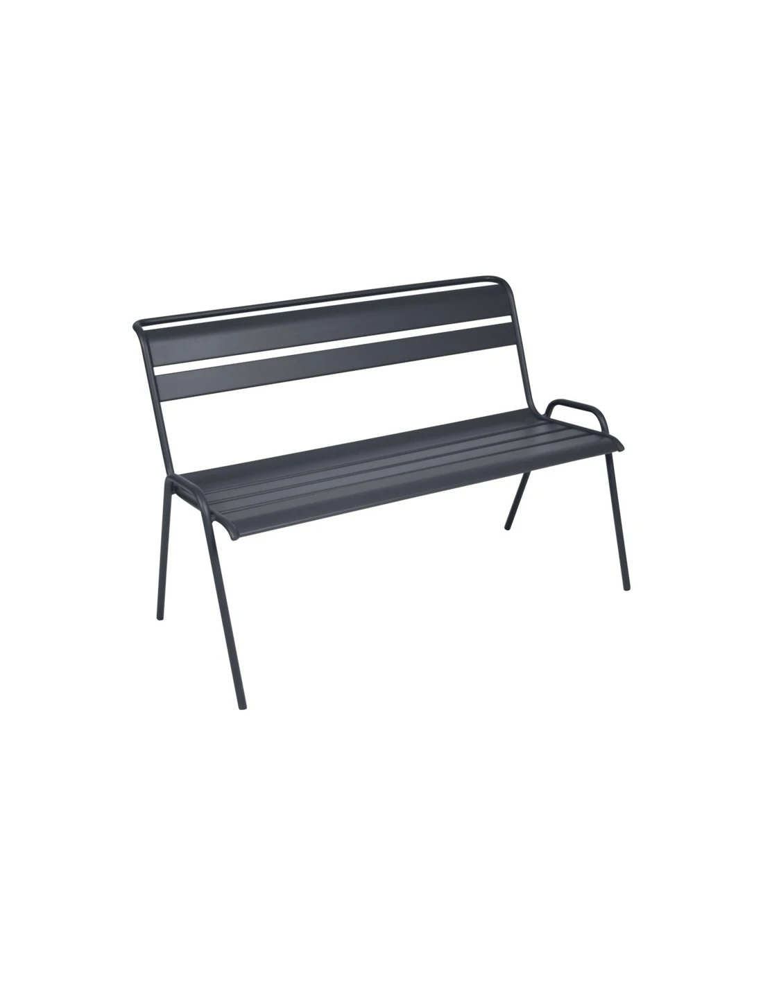 Banc De Jardin Monceau 2/3 Places En Métal Empilable - Carbone 3 Banc De Jardin Monceau 2/3 Places En Métal Empilable - Carbone