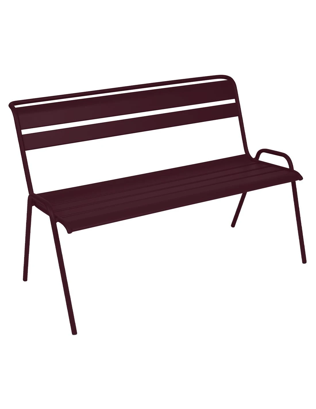 Banc De Jardin Monceau 2/3 Places En Métal Empilable - Cerise Noire 3 Banc De Jardin Monceau 2/3 Places En Métal Empilable - Cerise Noire