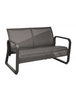 Banc Lounge QUENZA II En Aluminium - Graphite / Gris