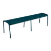Banc Monceau 3/4 Places En Métal -160 Cm - Bleu Acapulco -Petit Coin Vert Magasin banc monceau xl 34 places metal 160cm