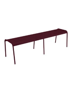 Banc Monceau 3/4 Places En Métal -160 Cm - Cerise Noire -Petit Coin Vert Magasin banc monceau xl 34 places metal 160cm 12