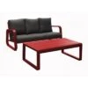 Canapé Antonino 3 Places + Table - Rouge 1 Canapé Antonino 3 Places + Table - Rouge -Petit Coin Vert Magasin canape antonino 2 places table oceo 12