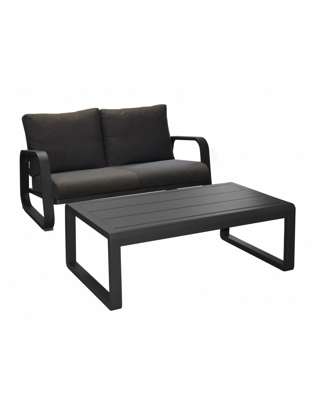 Canapé Antonino 3 Places + Table - Bleu 8 Canapé Antonino 3 Places + Table - Bleu – Image 6