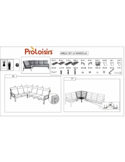 Canapé D'angle Le Marseille 5/6 Places En Aluminium Grey 12 Canapé D'angle Le Marseille 5/6 Places En Aluminium Grey -Petit Coin Vert Magasin canape d angle le marseille 56 places en aluminium grey 2