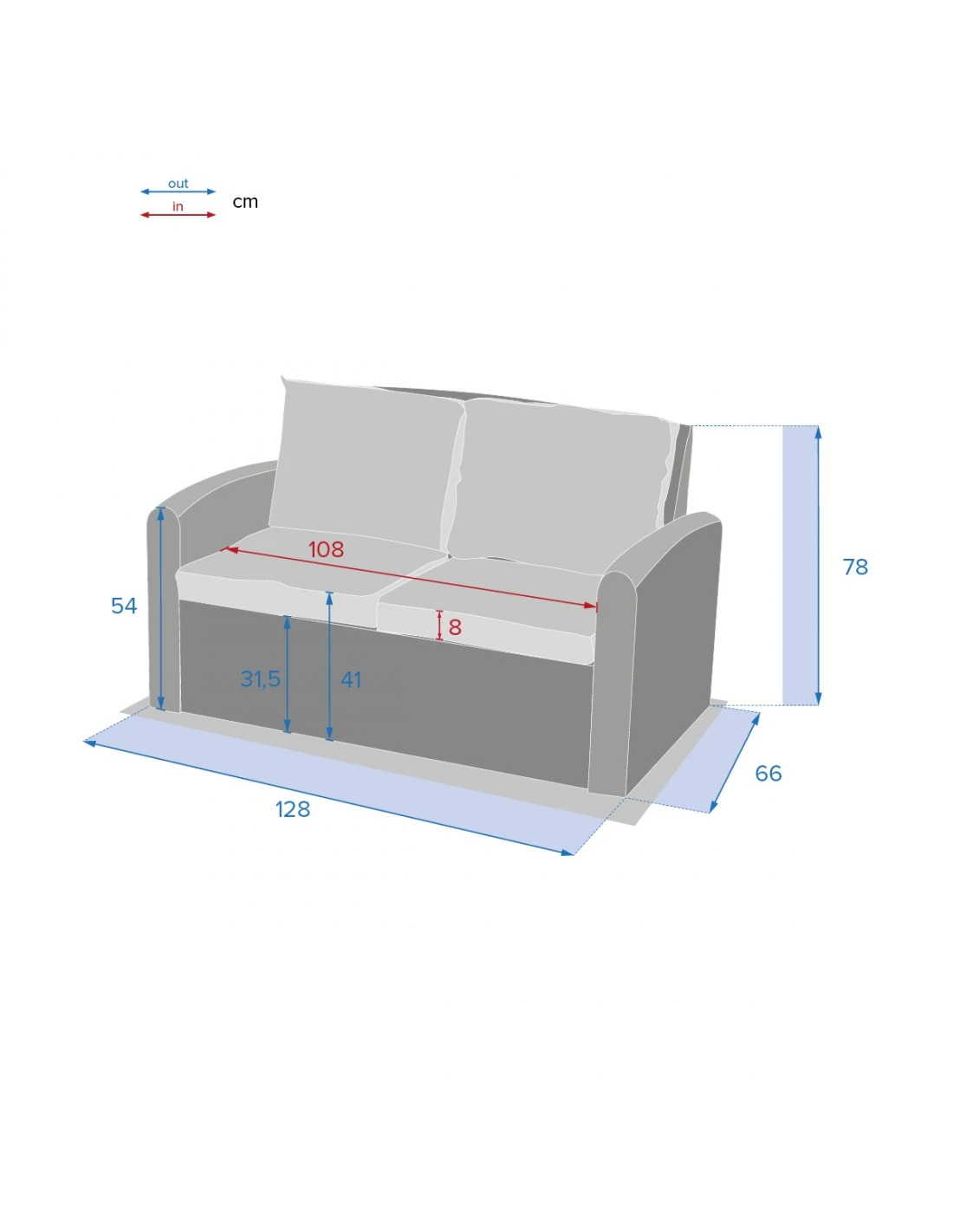 Canapé De Jardin 2 Places Polynésia - Aluminium Et Résine Tressée - Naturae 5 Canapé De Jardin 2 Places Polynésia - Aluminium Et Résine Tressée - Naturae – Image 3