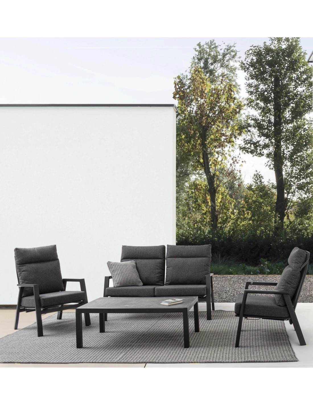 Canapé Inclinable 2 Places Kledi Anthracite 4 Canapé Inclinable 2 Places Kledi Anthracite – Image 2