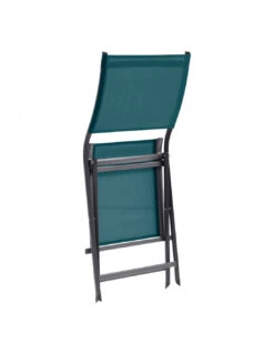 Chaise De Jardin AXANT Pliable - Aluminium Et Texaline - Canard / Graphite 5 Chaise De Jardin AXANT Pliable - Aluminium Et Texaline - Canard / Graphite -Petit Coin Vert Magasin chaise de jardin axant pliable aluminium et texaline canard graphite 1