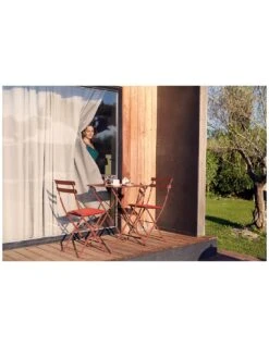 Chaise De Jardin Bistro Pliante En Métal - Ocre Rouge 9 Chaise De Jardin Bistro Pliante En Métal - Ocre Rouge -Petit Coin Vert Magasin chaise de jardin bistro pliante en metal 15