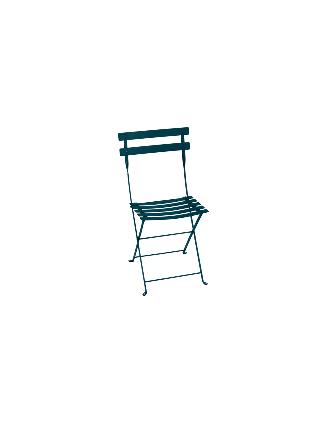 Chaise De Jardin Bistro Pliante En Métal Bleu Acapulco - Fermob 3 Chaise De Jardin Bistro Pliante En Métal Bleu Acapulco - Fermob