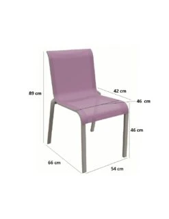 Chaise De Jardin Cauro - Aluminium Coloris Au Choix - Graphite / Moutarde -Petit Coin Vert Magasin chaise de jardin cauro aluminium coloris au choix 4