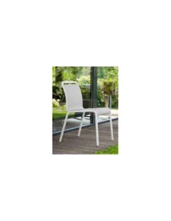 Chaise De Jardin Oskar - Aluminium Blanc, Textilène Argent 8 Chaise De Jardin Oskar - Aluminium Blanc, Textilène Argent -Petit Coin Vert Magasin chaise de jardin oskar plusieurs coloris 7