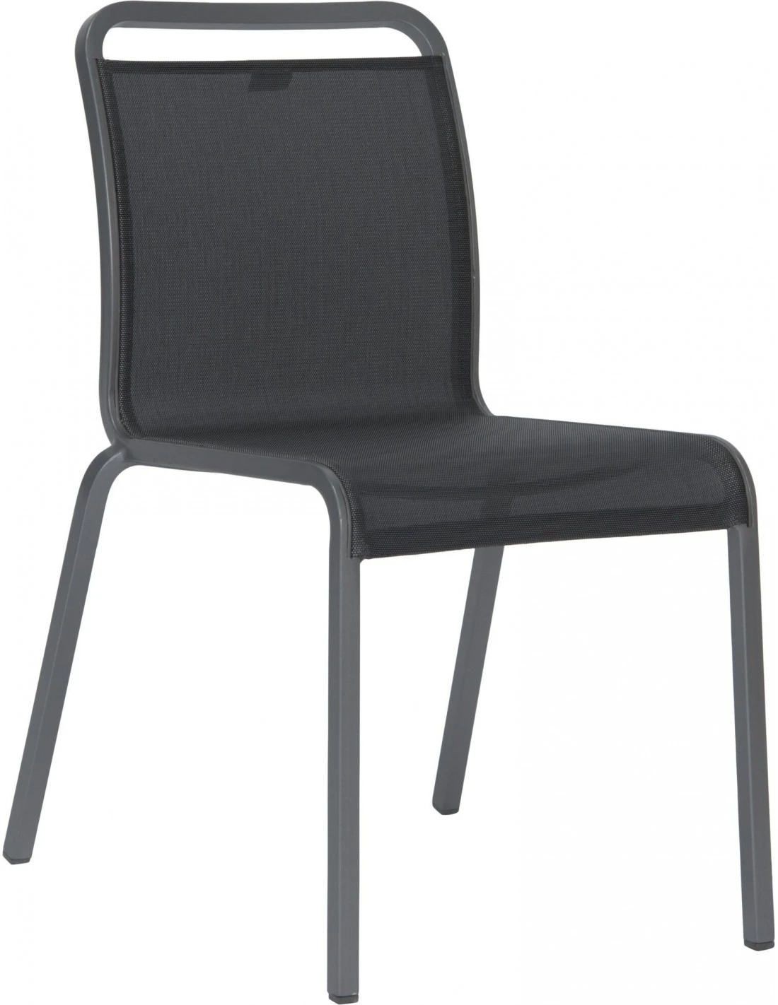 Chaise De Jardin Oskar - Graphite Textilène Gris Argent 3 Chaise De Jardin Oskar - Graphite Textilène Gris Argent