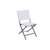 Chaise De Jardin Pliante Censo - Aluminium Toile PVC - Gris Clair Chiné 1 Chaise De Jardin Pliante Censo - Aluminium Toile PVC - Gris Clair Chiné -Petit Coin Vert Magasin chaise de jardin pliante censo anthracite mwh