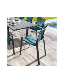 Chaise Empilable Axant Anthracite / Bleu Canard 8 Chaise Empilable Axant Anthracite / Bleu Canard -Petit Coin Vert Magasin chaise empilable axant anthracite bleu canard 2