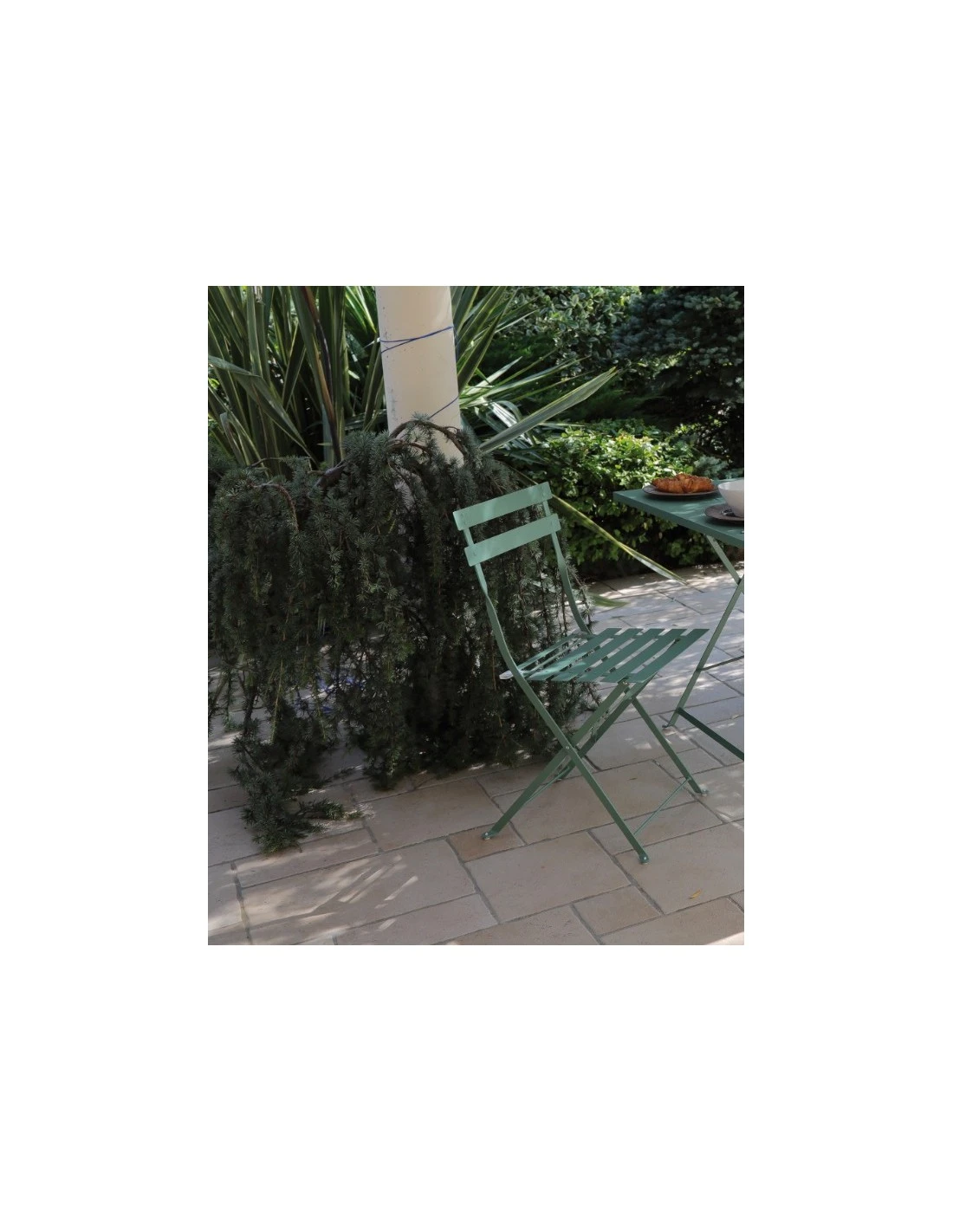 Chaise Pliante Cuba Métal - Bleu 5 Chaise Pliante Cuba Métal - Bleu – Image 3