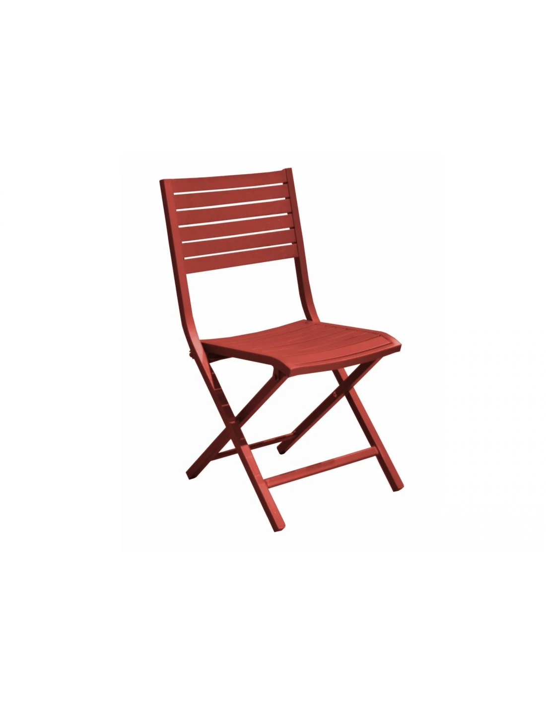 Chaise Pliante Lucca - Aluminium - Rouge 3 Chaise Pliante Lucca - Aluminium - Rouge