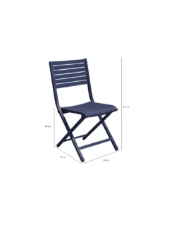 Chaise Pliante Lucca - Aluminium - Graphite 6 Chaise Pliante Lucca - Aluminium - Graphite -Petit Coin Vert Magasin chaise pliante lucca aluminium coloris au choix 8