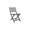 Chaise Pliante Nils - Noir Mat Textilène Gris Lin 2 Chaise Pliante Nils - Noir Mat Textilène Gris Lin -Petit Coin Vert Magasin chaise pliante nils plusieurs coloris 6
