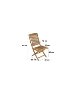 Chaise Pliante Rias En Bois De Teck FSC 20 Chaise Pliante Rias En Bois De Teck FSC -Petit Coin Vert Magasin chaise pliante rias en bois de teck fsc proloisirs 8