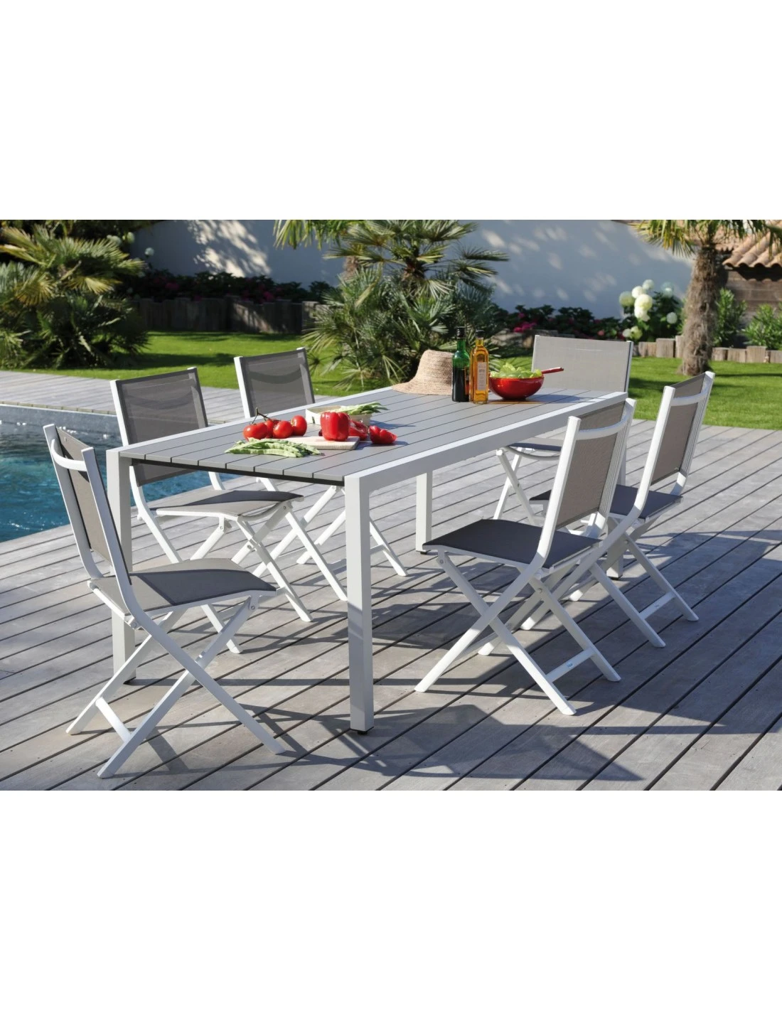 Chaise Pliante Thema En Aluminium Et Toile TPEP - Café 4 Chaise Pliante Thema En Aluminium Et Toile TPEP - Café – Image 2