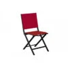 Chaise Pliante Thema En Aluminium Et Toile TPEP - Graphite / Rouge 1 Chaise Pliante Thema En Aluminium Et Toile TPEP - Graphite / Rouge -Petit Coin Vert Magasin chaise pliante thema en aluminium et toile tpep 2