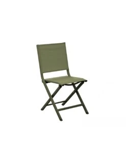 Chaise Pliante Thema En Aluminium Et Toile TPEP - Vert