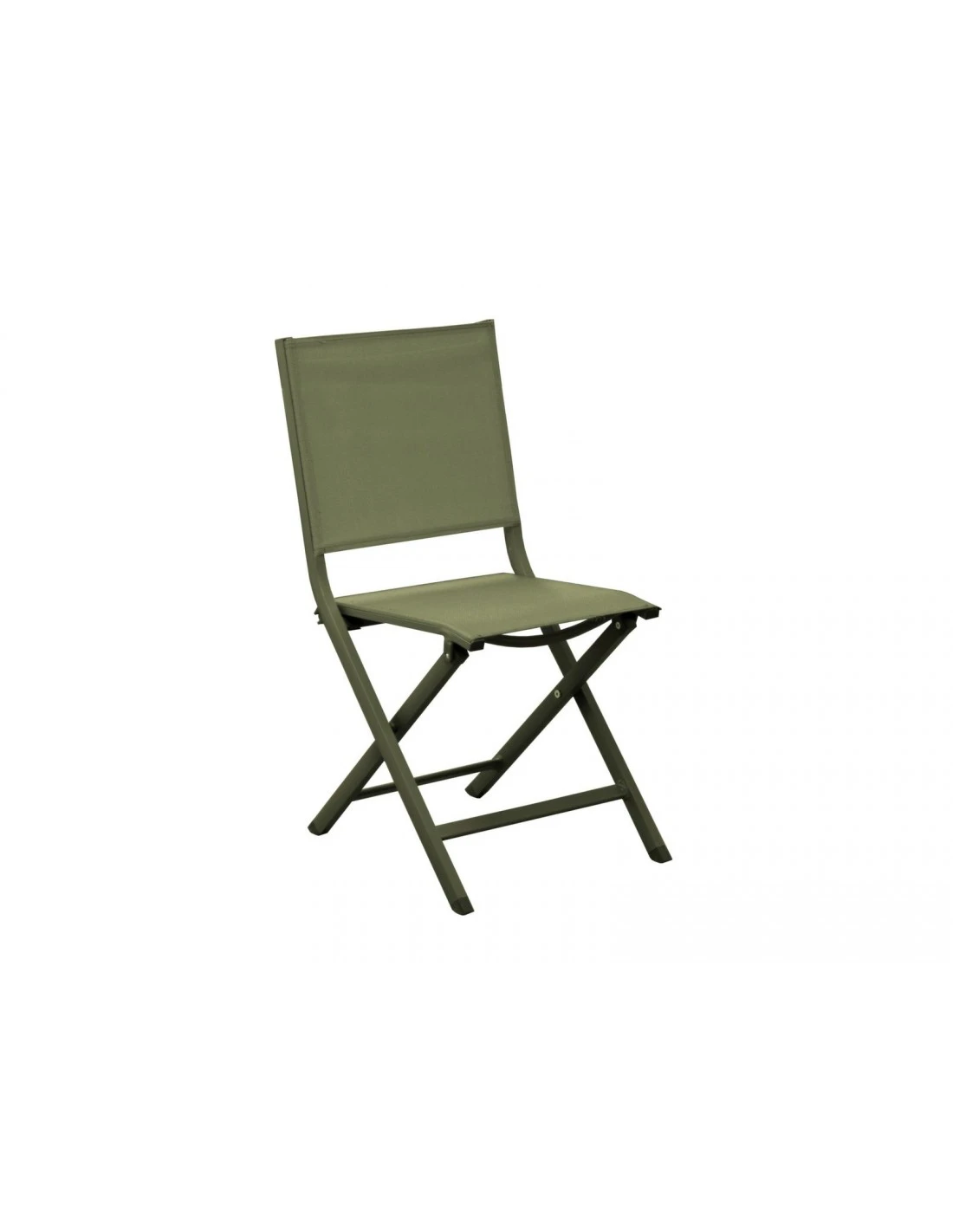 Chaise Pliante Thema En Aluminium Et Toile TPEP - Vert 3 Chaise Pliante Thema En Aluminium Et Toile TPEP - Vert