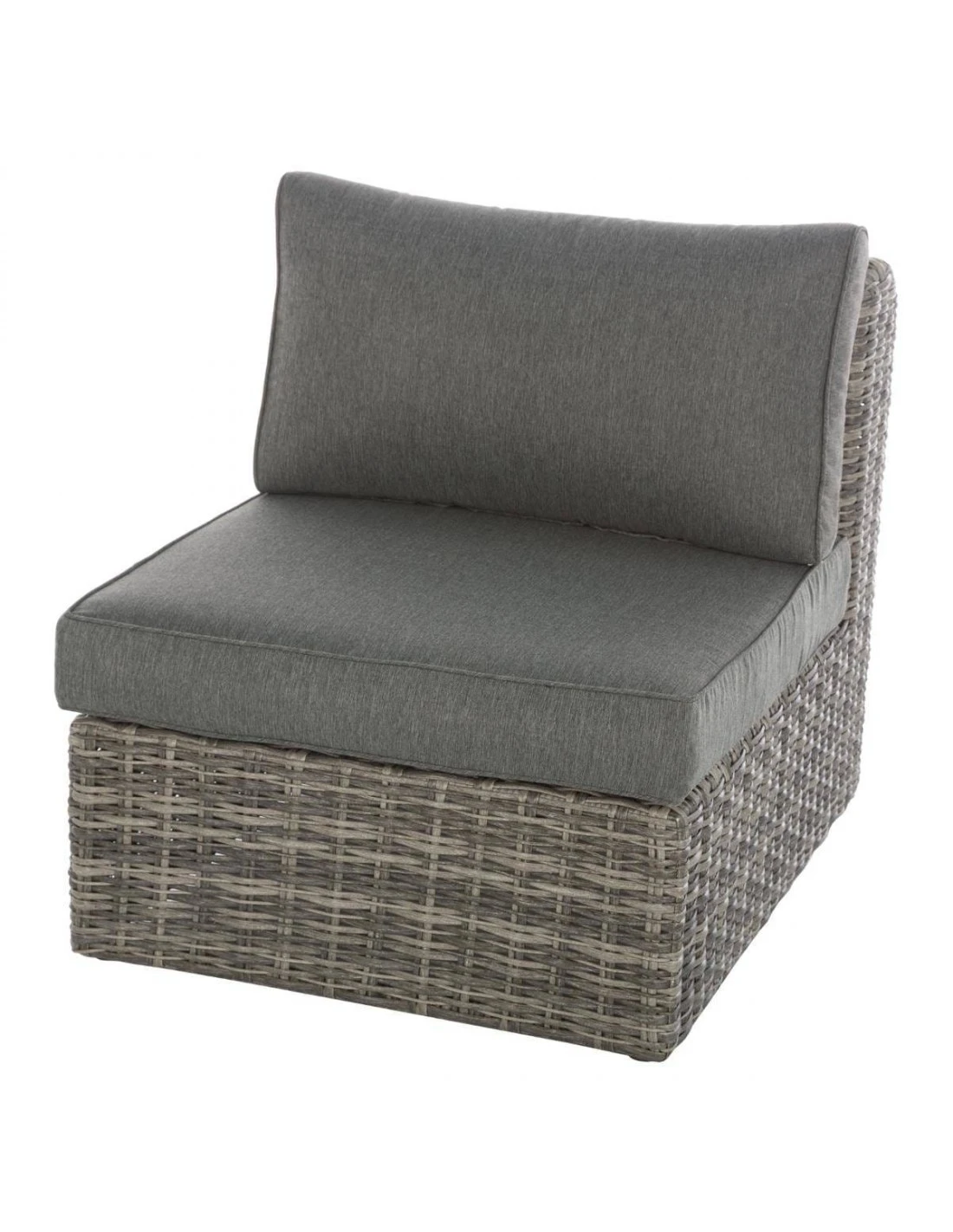 Chauffeuse De Salon Mooréa - Aluminium Et Résine Tressée - Terre D'ombre 3 Chauffeuse De Salon Mooréa - Aluminium Et Résine Tressée - Terre D'ombre