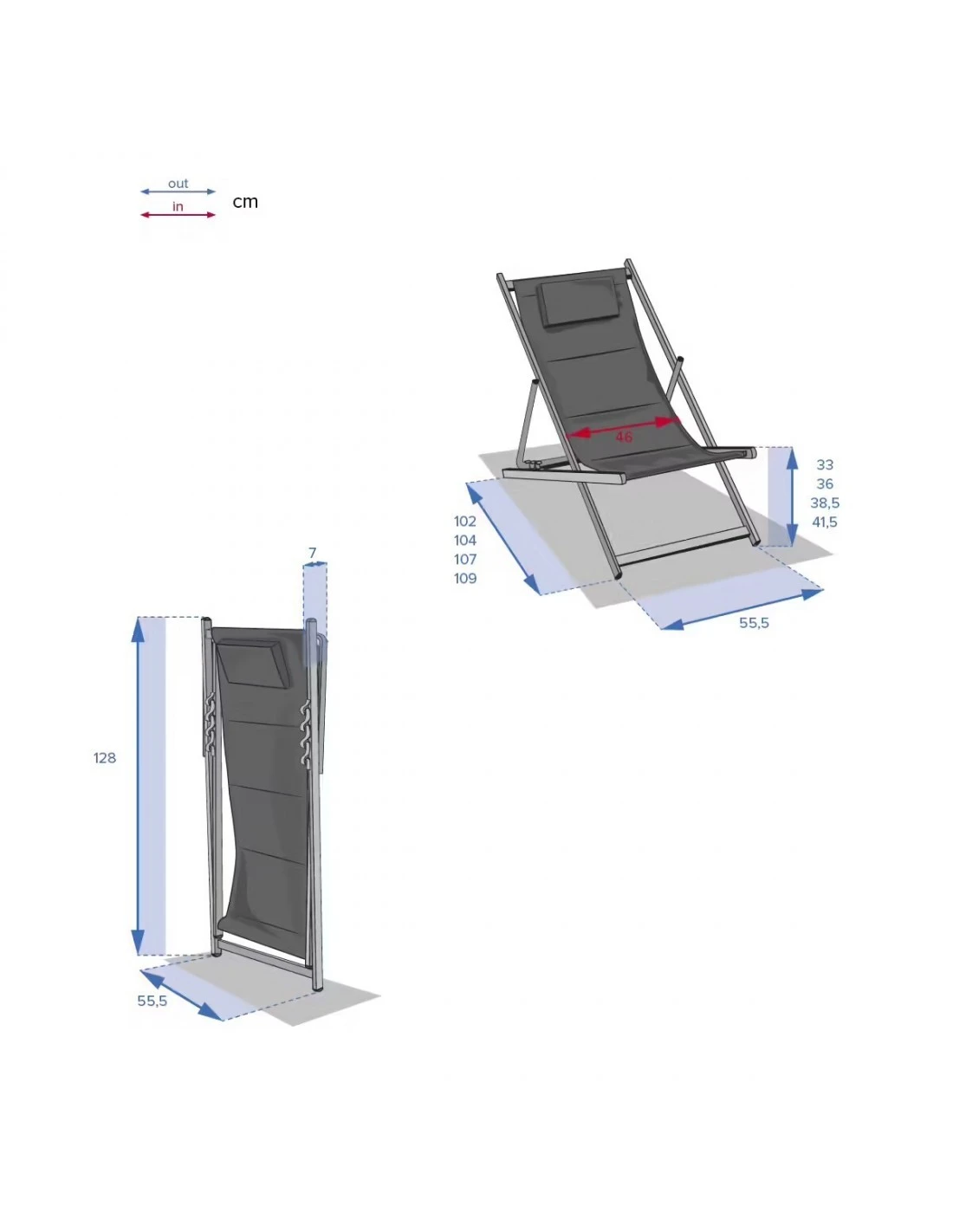 Chilienne De Jardin Honolulu - 4 Positions - Bordeaux 9 Chilienne De Jardin Honolulu - 4 Positions - Bordeaux – Image 7
