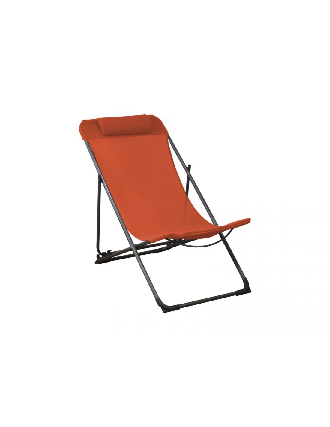 Chilienne Globe - 4 Positions - Toile Au Choix - Graphite / Paprika 4 Chilienne Globe - 4 Positions - Toile Au Choix - Graphite / Paprika – Image 2