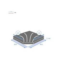 Dalle Parasol Déporté 15 Kg Béton - L.36 X P.36 X H.7 Cm - Noir -Petit Coin Vert Magasin dalle parasol deporte 15 kg beton l36 x p36 x h7 cm 1