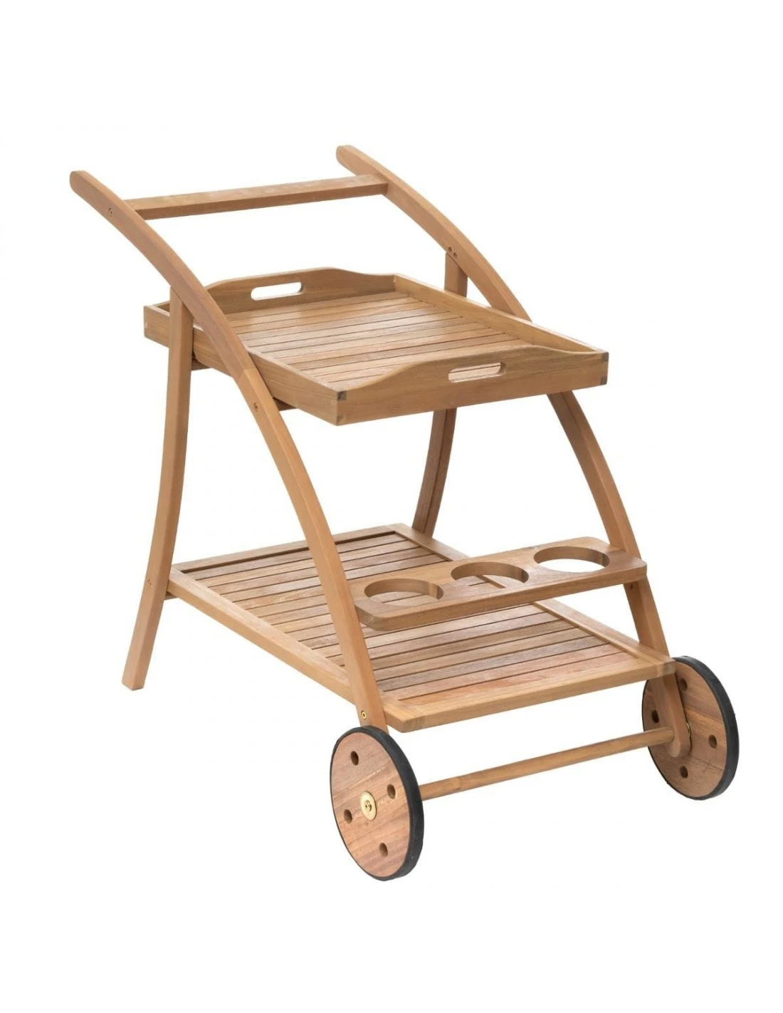 Desserte De Jardin TIWI Acacia Avec Plateau Amovible 4 Desserte De Jardin TIWI Acacia Avec Plateau Amovible – Image 2