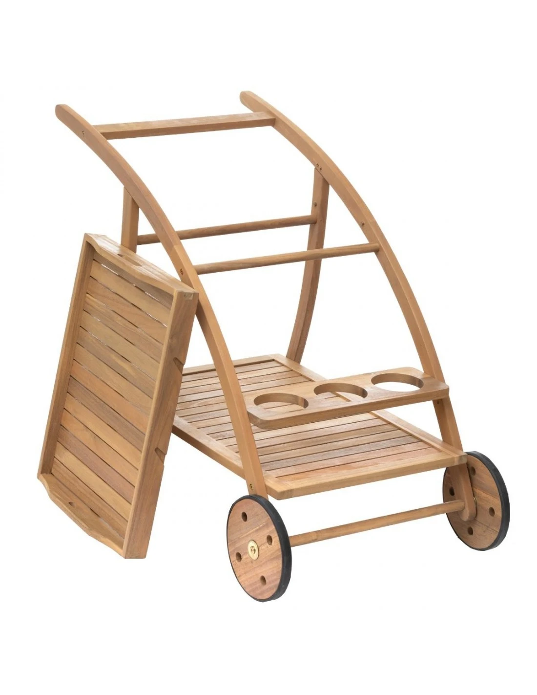 Desserte De Jardin TIWI Acacia Avec Plateau Amovible 5 Desserte De Jardin TIWI Acacia Avec Plateau Amovible – Image 3