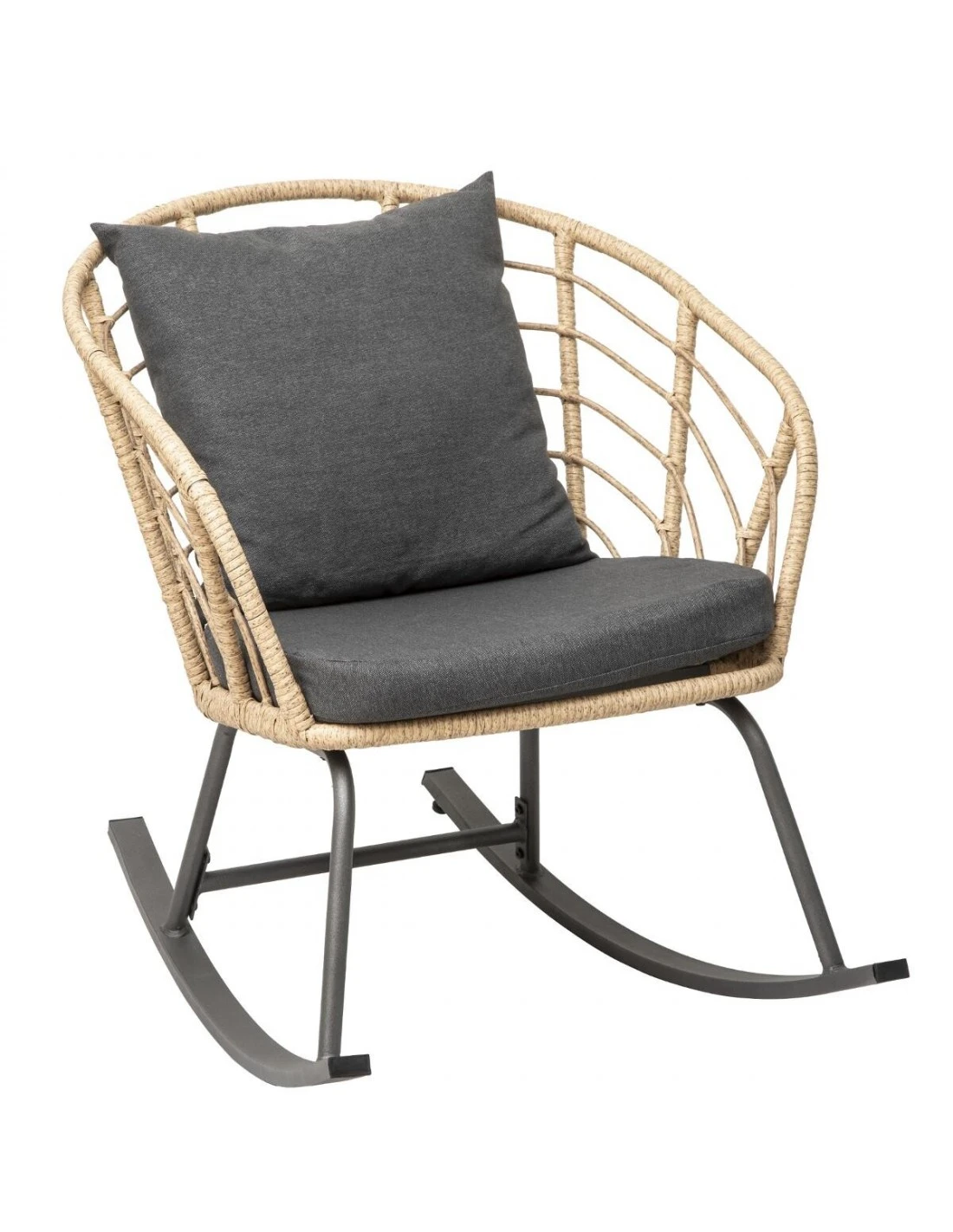 Fauteuil à Bascule Cherone En Acier Et Texaline Graphite 4 Fauteuil à Bascule Cherone En Acier Et Texaline Graphite – Image 2