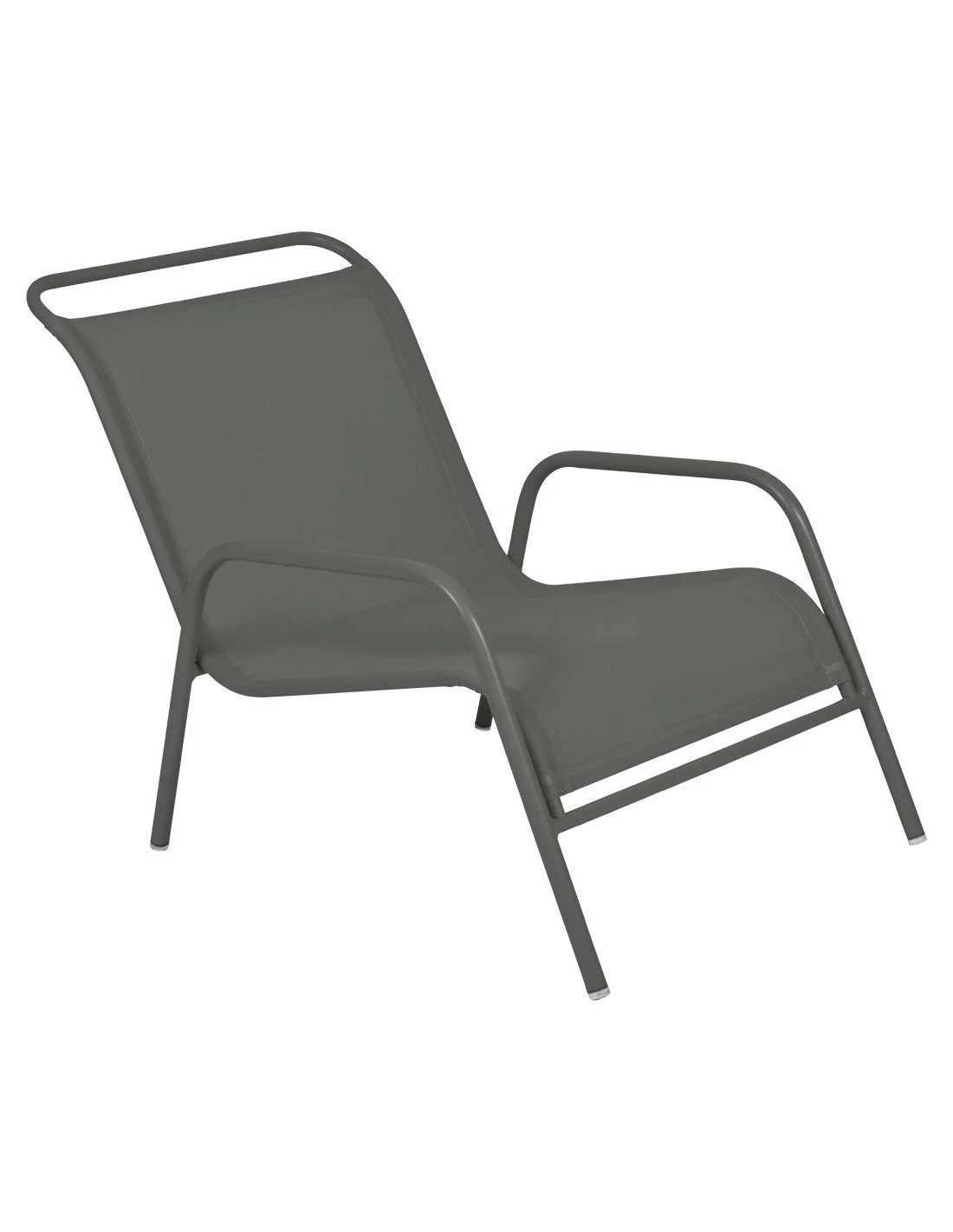 Fauteuil Bas De Jardin Coolside Empilable - Acier Et Batyline - Romarin 3 Fauteuil Bas De Jardin Coolside Empilable - Acier Et Batyline - Romarin