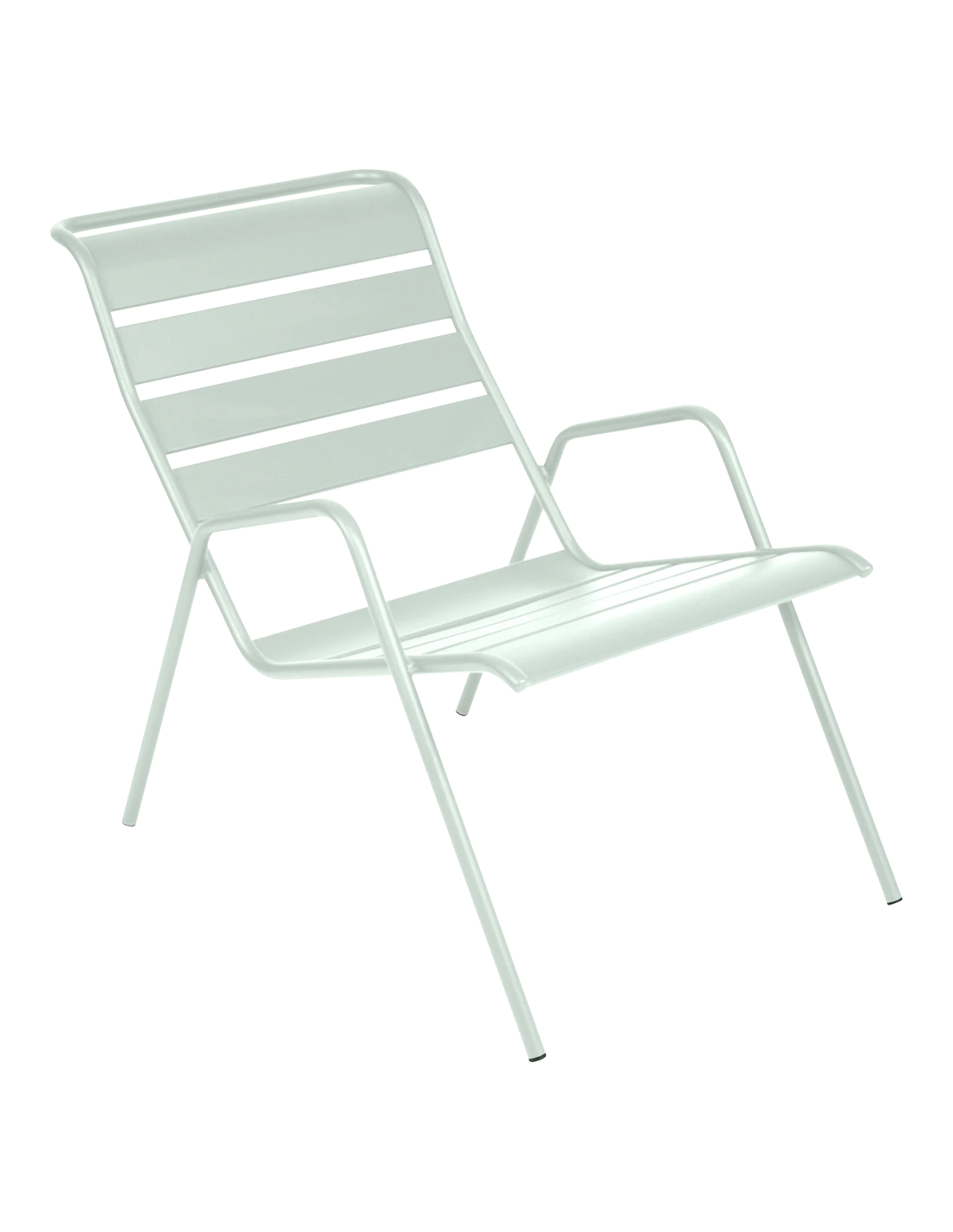 Fauteuil Bas Monceau Empilable En Métal - Menthe Glaciale 3 Fauteuil Bas Monceau Empilable En Métal - Menthe Glaciale