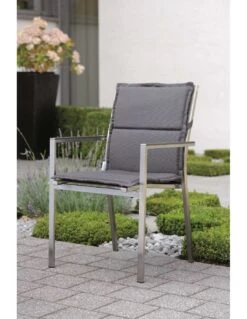 Fauteuil Cardiff Inox Textilène Gris Argent 13 Fauteuil Cardiff Inox Textilène Gris Argent -Petit Coin Vert Magasin fauteuil cardiff inox textilene gris argent stern 4
