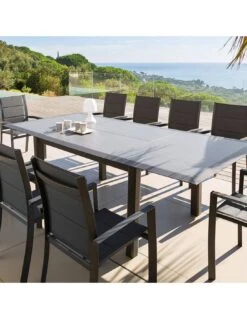 Fauteuil De Jardin Allure Empilable - Aluminium Et Texaline Matelassée - Graphite / Poivre 13 Fauteuil De Jardin Allure Empilable - Aluminium Et Texaline Matelassée - Graphite / Poivre -Petit Coin Vert Magasin fauteuil de jardin allure empilable aluminium et texaline matelassee graphite poivre 5