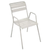 Fauteuil De Jardin Bridge Monceau Empilable Métal - Gris Argile -Petit Coin Vert Magasin fauteuil de jardin bridge monceau empilable metal 11