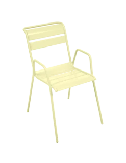 Fauteuil De Jardin Bridge Monceau Empilable Métal - Gris Argile -Petit Coin Vert Magasin fauteuil de jardin bridge monceau empilable metal 7