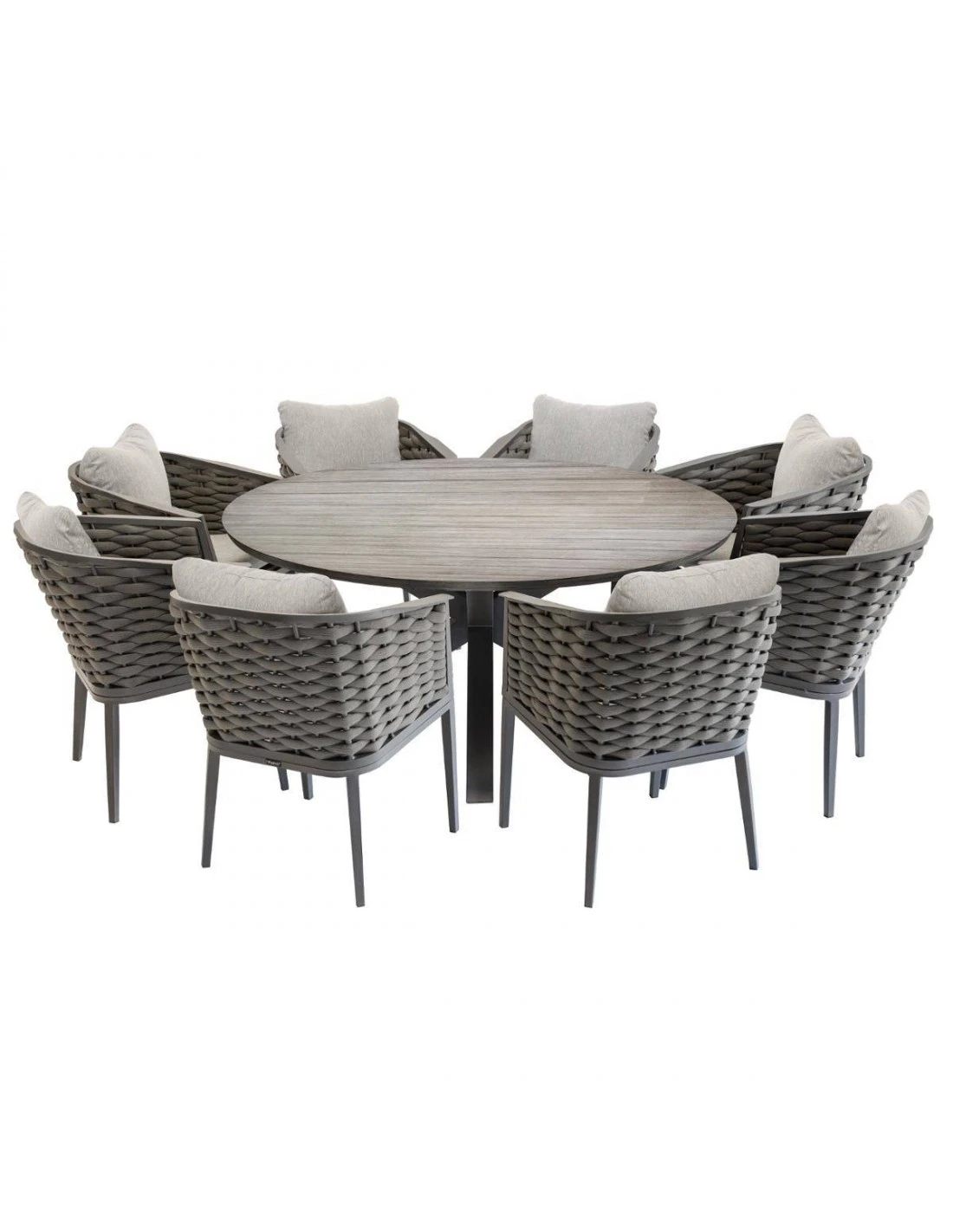 Fauteuil De Jardin Embruns - Aluminium Et Maille Tressée 5 Fauteuil De Jardin Embruns - Aluminium Et Maille Tressée – Image 3