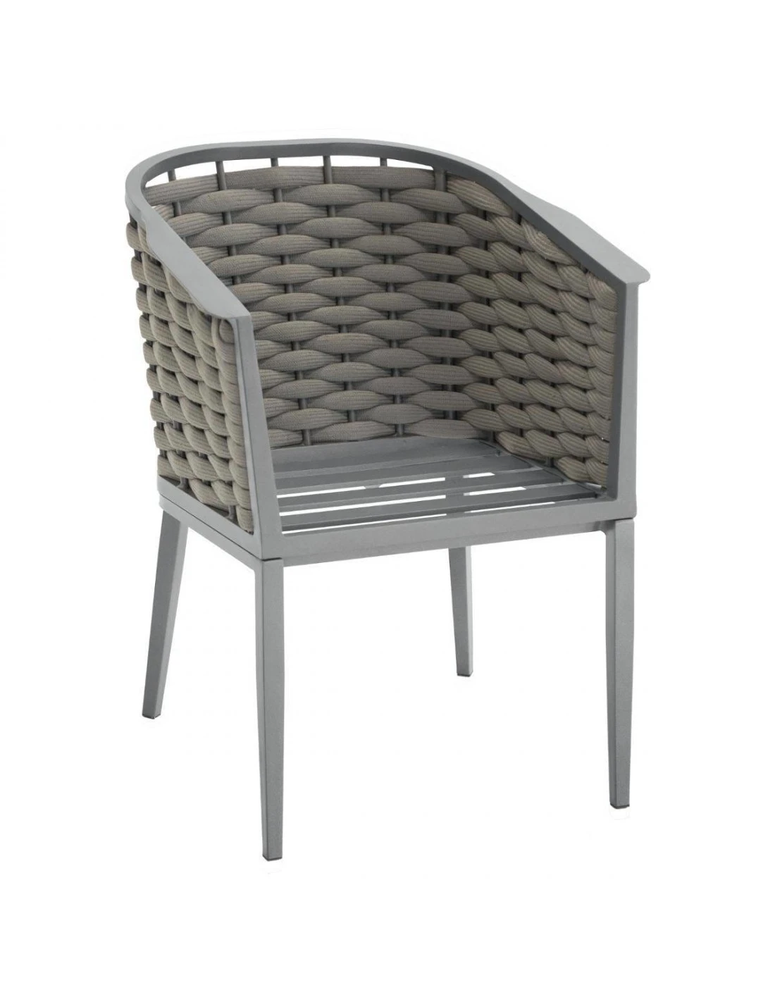 Fauteuil De Jardin Embruns - Aluminium Et Maille Tressée 6 Fauteuil De Jardin Embruns - Aluminium Et Maille Tressée – Image 4